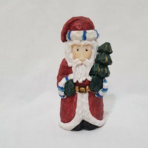 Santa Claus Figurine Christmas Tree Resin 4"